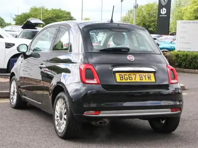 Used Fiat 500 Lounge 69 HP (50 kW) 2017 Black Hatchback