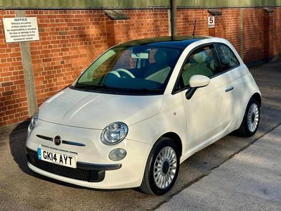 Used Fiat 500 Lounge 69 HP (50 kW) 2014 White Hatchback