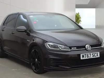 Used VW Golf VII GTD 184 HP (135 kW) 2017 Maroon Hatchback