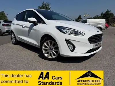 Used Ford Fiesta Titanium 2018 White Hatchback