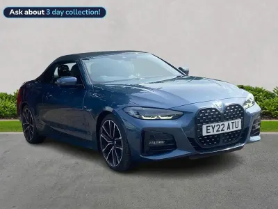 Used BMW 420 M Sport 184 HP (135 kW) 2022 Blue Cabriolet