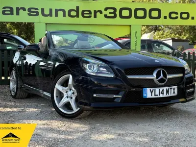 Used Mercedes SLK200 AMG 184 HP (135 kW) 2014 Blue Cabriolet