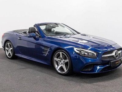 Used Mercedes SL400 AMG line 367 HP (269 kW) 2017 Blue Cabriolet