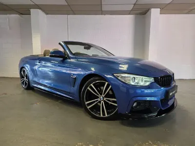 Used BMW 420 Cabriolet M Sport 190 HP (139 kW) 2016 Blue Cabriolet