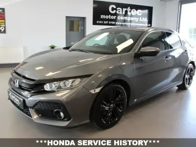 Begagnad Honda Civic SR 126 HK (92 kW) 2019 Grå Halvkombi