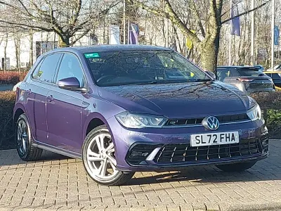 Used VW Polo R-line 95 HP (69 kW) 2022 Purple Hatchback
