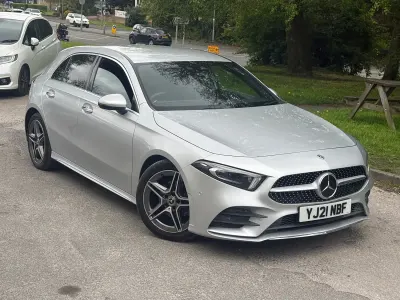 Used Mercedes A200 AMG line 150 HP (110 kW) 2021 Silver Hatchback