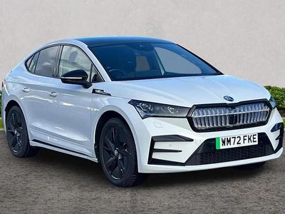 Used Skoda Enyaq iV vRS 219 kW (299 HP) 2022 Moon white metallic SUV