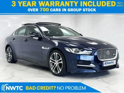 Used Jaguar XE R-Sport 240 HP (176 kW) 2015 Blue Sedan