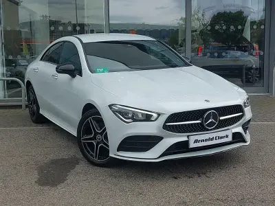 Used Mercedes CLA250 AMG Line Premium 218 HP (160 kW) 2023 White Coupe