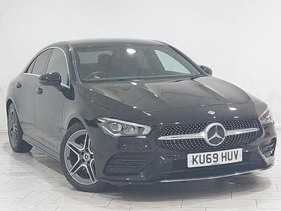Used Mercedes CLA200 AMG line 163 HP (119 kW) 2019 Black Sedan