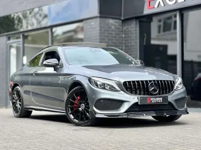 Used Mercedes C250 AMG Line Premium Plus 204 HP (150 kW) 2017 Grey Coupe