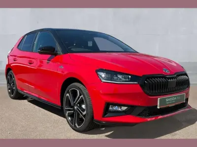 Used Skoda Fabia Monte Carlo 147 HP (108 kW) 2026 Velvet red metallic black magic pearl effect Hatchback