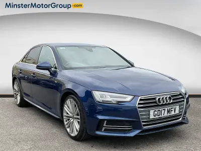 Used Audi A4 S-Line 190 HP (139 kW) 2017 Blue Sedan