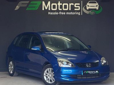 Begagnad Honda Civic Executive 108 HK (79 kW) 2004 Blå Halvkombi