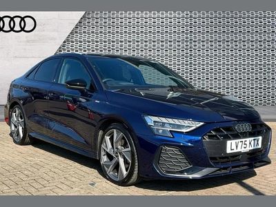 Used Audi A3 Black Edition 147 HP (108 kW) 2025 Blue Sedan