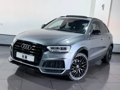 Usado Audi Q3 Black Edition 150 HP (110 kW) 2018 Cinzento SUV