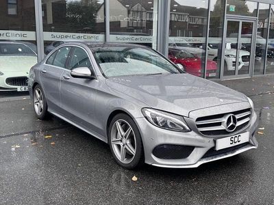 Silver Used 2015 Mercedes C250 AMG Line Premium Sedan | £9,995 (Fair price)