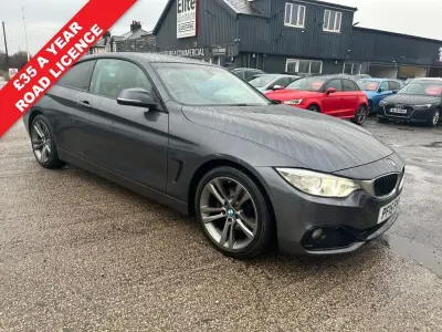 Begagnad BMW 420 Sport Line 190 HK (139 kW) 2015 Grå Sportkupé