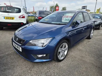 Begagnad Seat Leon FR 2014 Blå Kombi