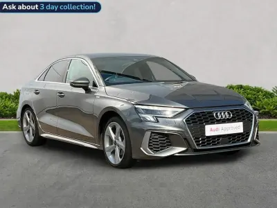 Used Audi A3 S-Line 150 HP (110 kW) 2022 Grey Sedan