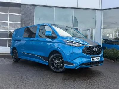 New Ford Transit Custom Sport 232 HP (170 kW) 2025 Blue Van