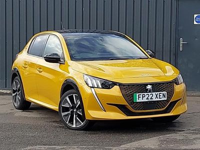 Yellow Used 2022 Peugeot e-208 GTi Hatchback | £10,998 (Fair price)