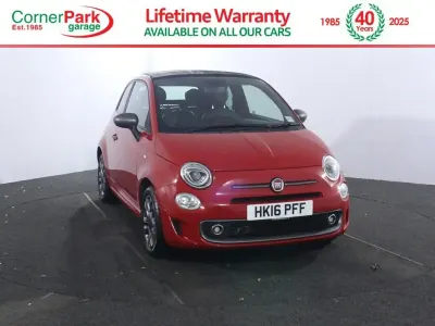 Used Fiat 500C S 85 HP (62 kW) 2016 Red Cabriolet