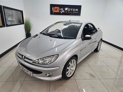 used Peugeot 206 CC 1.6 BLACK/SILVER S COUPE 2d 110 BHP