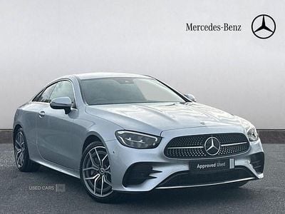 Used Mercedes E300 AMG Line Premium 258 HP (189 kW) 2022 Silver Coupe