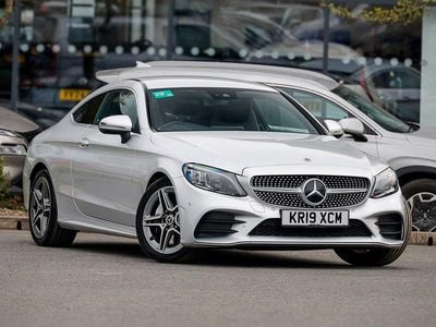 Used Mercedes C300 AMG Line Premium 245 HP (180 kW) 2019 Silver Coupe