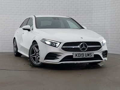 White Used 2019 Mercedes A250 AMG line Sedan | £17,498 (Fair price)