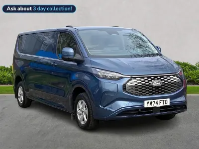 Used Ford E-Transit Limited 100 kW (136 HP) 2024 Blue Van