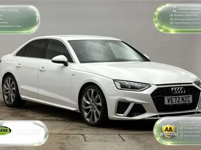 Used Audi A4 S-Line 150 HP (110 kW) 2023 White Sedan