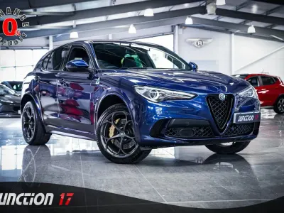 Begagnad Alfa Romeo Stelvio Quadrifoglio 510 HK (375 kW) 2018 Blå SUV