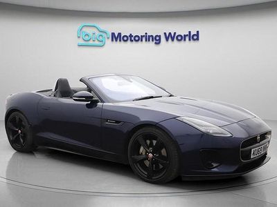 Usado Jaguar F-Type R-Dynamic 300 HP (220 kW) 2019 Azul Cabrios