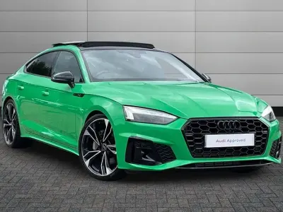 Used Audi A5 Sportback Black Edition 261 HP (191 kW) 2024 Viper green Hatchback
