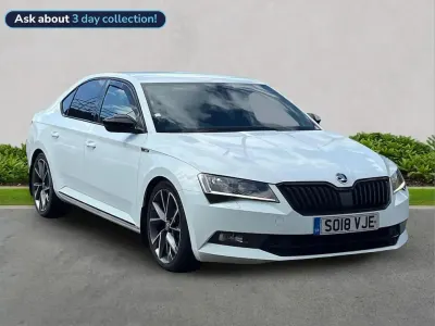 Second-hand Skoda Superb SportLine 220 CP (161 kW) 2018 Alb Hatchback