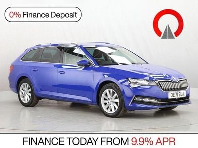 Used Skoda Superb SE Technology 218 HP (160 kW) 2022 Blue Estate