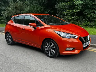 Used Nissan Micra Acenta 90 HP (66 kW) 2018 Orange Hatchback