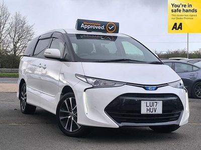 Used Toyota Estima Hybrid 2017 Pearl white Hatchback