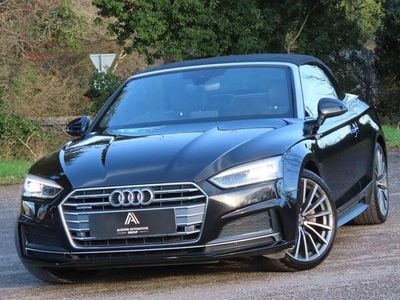 Used Audi A5 Cabriolet S-Line 190 HP (139 kW) 2018 Black Cabriolet