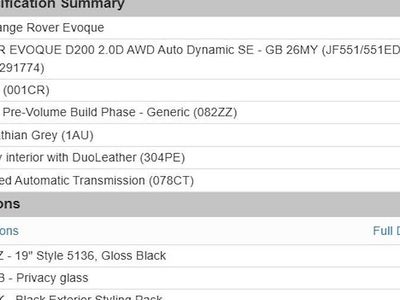 New 2025 Land Rover Range Rover evoque SE Dynamic Hatchback | £48,500 (Good price)