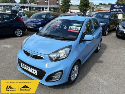 Used Kia Picanto 84 HP (61 kW) 2012 Blue Hatchback