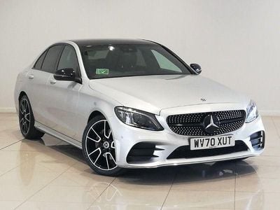 Used Mercedes C220 AMG line 194 HP (142 kW) 2020 Silver Sedan