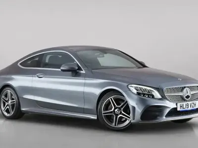 Used Mercedes C200 AMG line 184 HP (135 kW) 2019 Grey Coupe