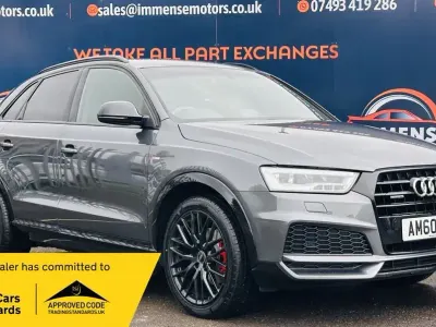 Used Audi Q3 Black Edition 150 HP (110 kW) 2017 Grey SUV