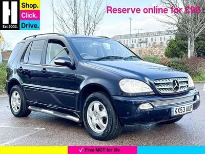Blue Used 2003 Mercedes ML350 SUV | £3,620