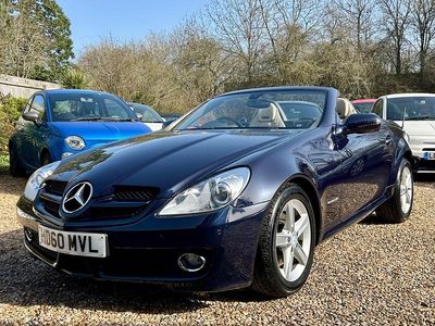 Used Mercedes SLK200 184 HP (135 kW) 2010 Blue Cabriolet