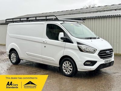 White/grey Used 2018 Ford Transit Custom Limited Van | £13,995 (Expensive)